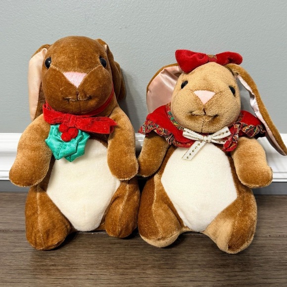 Vintage 1985 Target Exclusive Velveteen Rabbit Plush Stuffed Animals Bundle